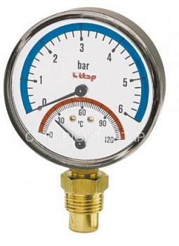 Термоманометр рад. боковой 1/2 ITAP 